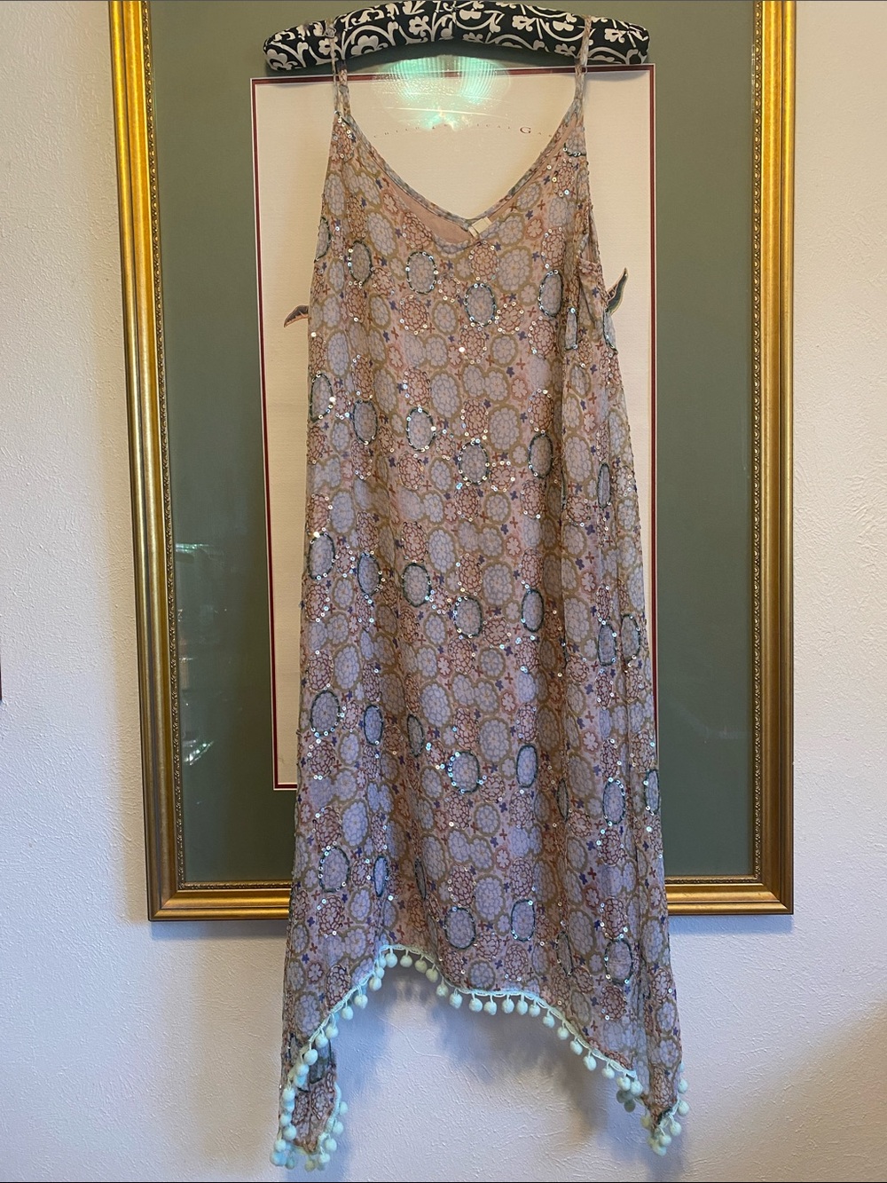 Raga Beaded Floral Slip Dress - Blush & Pastel 🌸 summer wedding 🌸